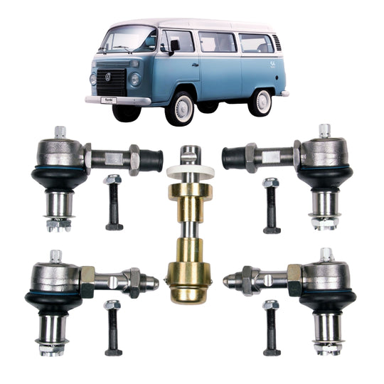Kit 4 Pivôs Kombi Completo C/regulagem Cambagem e 1 Pino Central